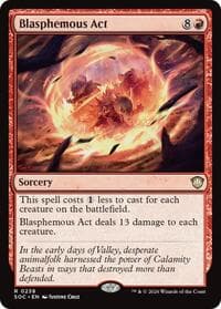 Blasphemous Act - Commander: Secrets of Strixhaven - Magic: The Gathering card