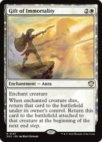 Gift of Immortality - Commander: Secrets of Strixhaven - Magic: The Gathering card