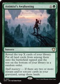 Animist's Awakening - Commander: Secrets of Strixhaven - Magic: The Gathering card