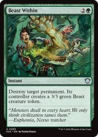 Beast Within - Commander: Secrets of Strixhaven - Magic: The Gathering card