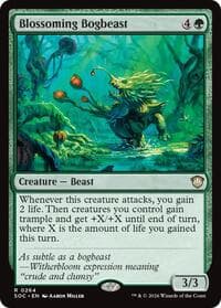 Blossoming Bogbeast - Commander: Secrets of Strixhaven - Magic: The Gathering card