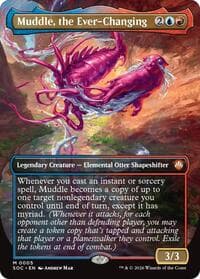 Muddle, the Ever-Changing (Borderless) - Commander: Secrets of Strixhaven - Magic: The Gathering card
