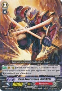 Twin Swordsman, MUSASHI - EB01 - Comic Style Vol. 1 - Cardfight Vanguard card