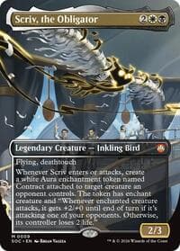 Scriv, the Obligator (Borderless) - Commander: Secrets of Strixhaven - Magic: The Gathering card