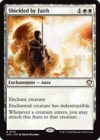 Shielded by Faith - Commander: Secrets of Strixhaven - Magic: The Gathering card