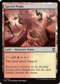 Sacred Peaks - Commander: Secrets of Strixhaven - Magic: The Gathering card