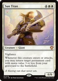 Sun Titan - Commander: Secrets of Strixhaven - Magic: The Gathering card