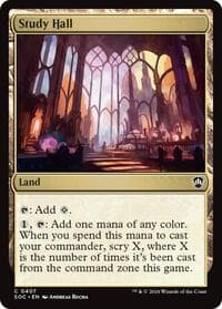 Study Hall - Commander: Secrets of Strixhaven - Magic: The Gathering card