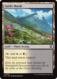 Sunlit Marsh - Commander: Secrets of Strixhaven - Magic: The Gathering card