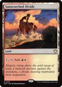 Sunscorched Divide - Commander: Secrets of Strixhaven - Magic: The Gathering card