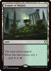 Temple of Malady - Commander: Secrets of Strixhaven - Magic: The Gathering card
