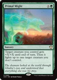 Primal Might - Commander: Secrets of Strixhaven - Magic: The Gathering card