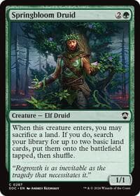 Springbloom Druid - Commander: Secrets of Strixhaven - Magic: The Gathering card