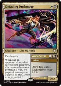 Defacing Duskmage - Commander: Secrets of Strixhaven - Magic: The Gathering card