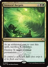 Immoral Bargain - Commander: Secrets of Strixhaven - Magic: The Gathering card