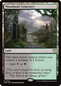 Woodland Cemetery - Commander: Secrets of Strixhaven - Magic: The Gathering card