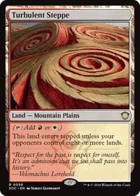 Turbulent Steppe - Commander: Secrets of Strixhaven - Magic: The Gathering card
