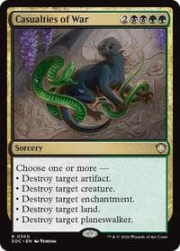 Casualties of War - Commander: Secrets of Strixhaven - Magic: The Gathering card