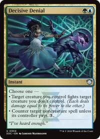 Decisive Denial - Commander: Secrets of Strixhaven - Magic: The Gathering card