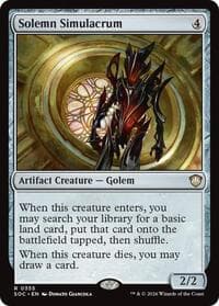 Solemn Simulacrum - Commander: Secrets of Strixhaven - Magic: The Gathering card