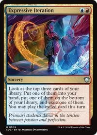 Expressive Iteration - Commander: Secrets of Strixhaven - Magic: The Gathering card