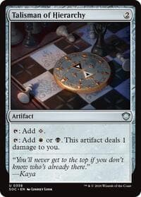 Talisman of Hierarchy - Commander: Secrets of Strixhaven - Magic: The Gathering card