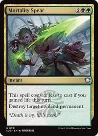 Mortality Spear - Commander: Secrets of Strixhaven - Magic: The Gathering card