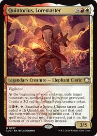 Quintorius, Loremaster - Commander: Secrets of Strixhaven - Magic: The Gathering card