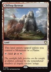 Clifftop Retreat - Commander: Secrets of Strixhaven - Magic: The Gathering card