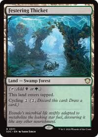 Festering Thicket - Commander: Secrets of Strixhaven - Magic: The Gathering card
