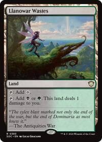 Llanowar Wastes - Commander: Secrets of Strixhaven - Magic: The Gathering card