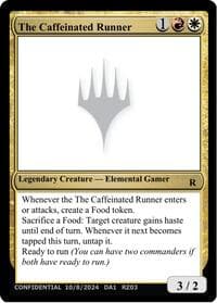 The Caffeinated Runner - Un-Known Event Playtest Cards - Magic: The Gathering card