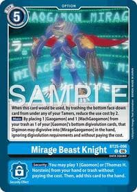 Mirage Beast Knight - Dual Revolution - Digimon Card Game card