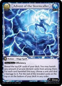 Advent of the Stormcaller - Radiant Origins - Grand Archive TCG card