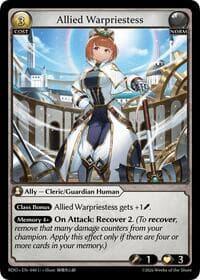 Allied Warpriestess - Radiant Origins - Grand Archive TCG card