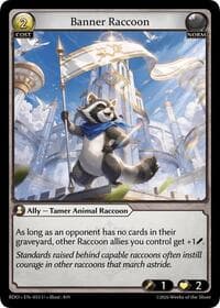 Banner Raccoon - Radiant Origins - Grand Archive TCG card