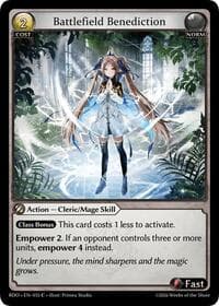 Battlefield Benediction - Radiant Origins - Grand Archive TCG card