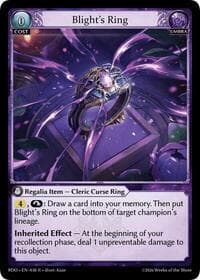 Blight's Ring - Radiant Origins - Grand Archive TCG card