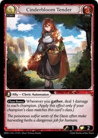 Cinderbloom Tender - Radiant Origins - Grand Archive TCG card