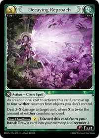 Decaying Reproach - Radiant Origins - Grand Archive TCG card