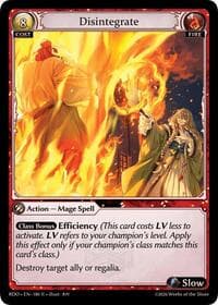 Disintegrate - Radiant Origins - Grand Archive TCG card