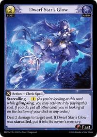 Dwarf Star's Glow - Radiant Origins - Grand Archive TCG card