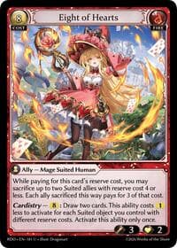 Eight of Hearts - Radiant Origins - Grand Archive TCG card