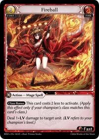 Fireball - Radiant Origins - Grand Archive TCG card