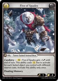 Five of Spades - Radiant Origins - Grand Archive TCG card