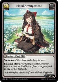 Floral Arrangement - Radiant Origins - Grand Archive TCG card
