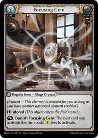 Focusing Gem - Radiant Origins - Grand Archive TCG card