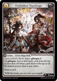 Forbidden Teachings - Radiant Origins - Grand Archive TCG card