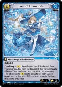 Four of Diamonds - Radiant Origins - Grand Archive TCG card