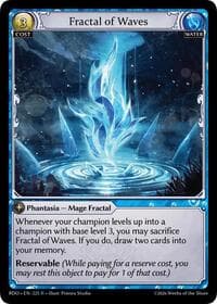 Fractal of Waves - Radiant Origins - Grand Archive TCG card